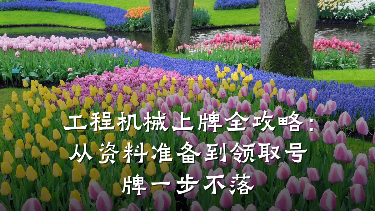工程机械上牌全攻略:从资料准备到领取号牌一步不落
