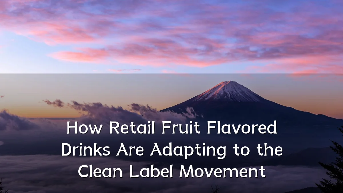 How Retail Fruit Flavored Drinks Are Adapting to the Clean Label Movement