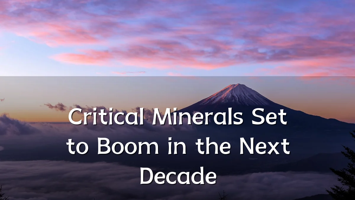 Critical Minerals Set to Boom in the Next Decade