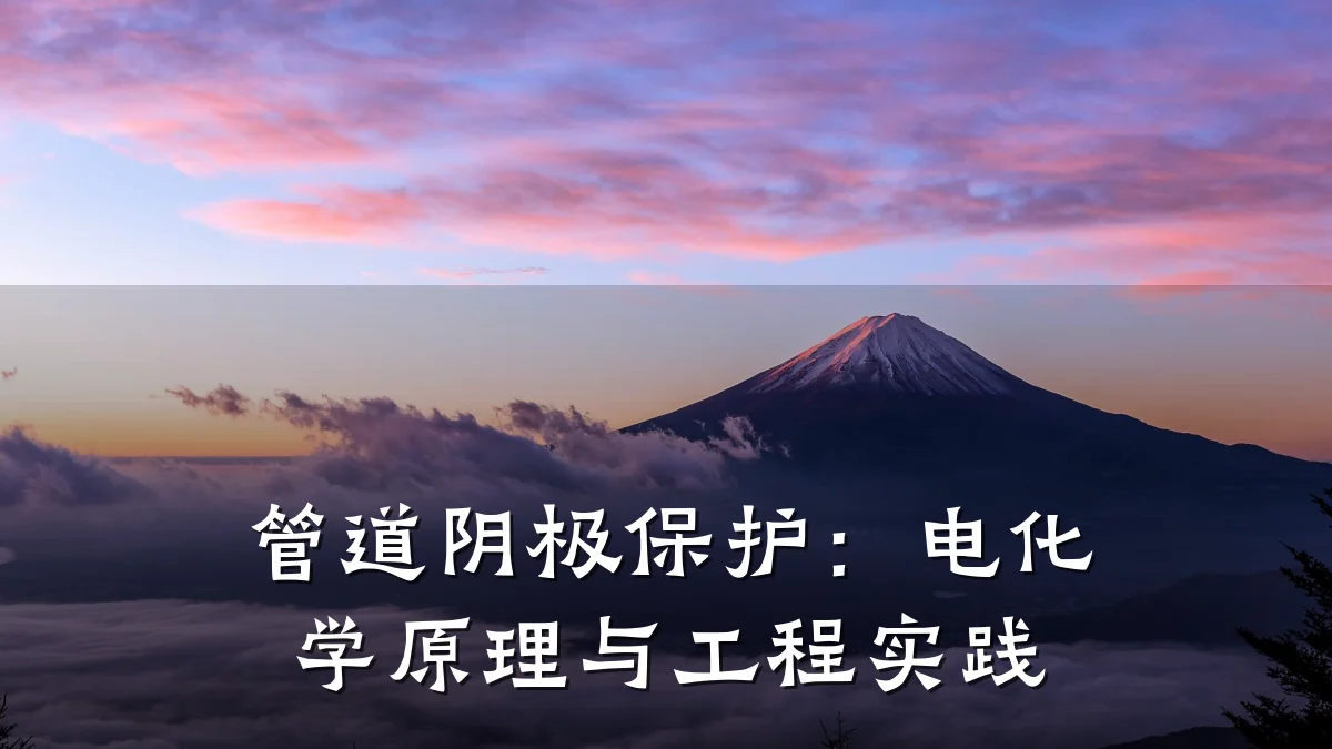 管道阴极保护：电化学原理与工程实践