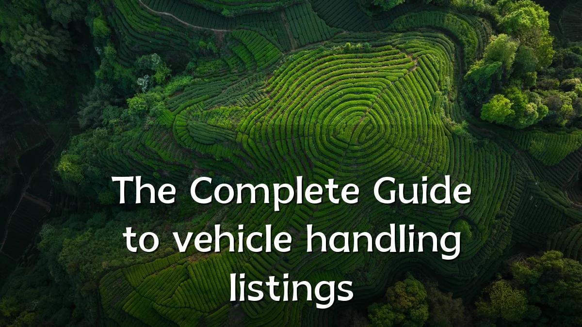 The Complete Guide to vehicle handling listings