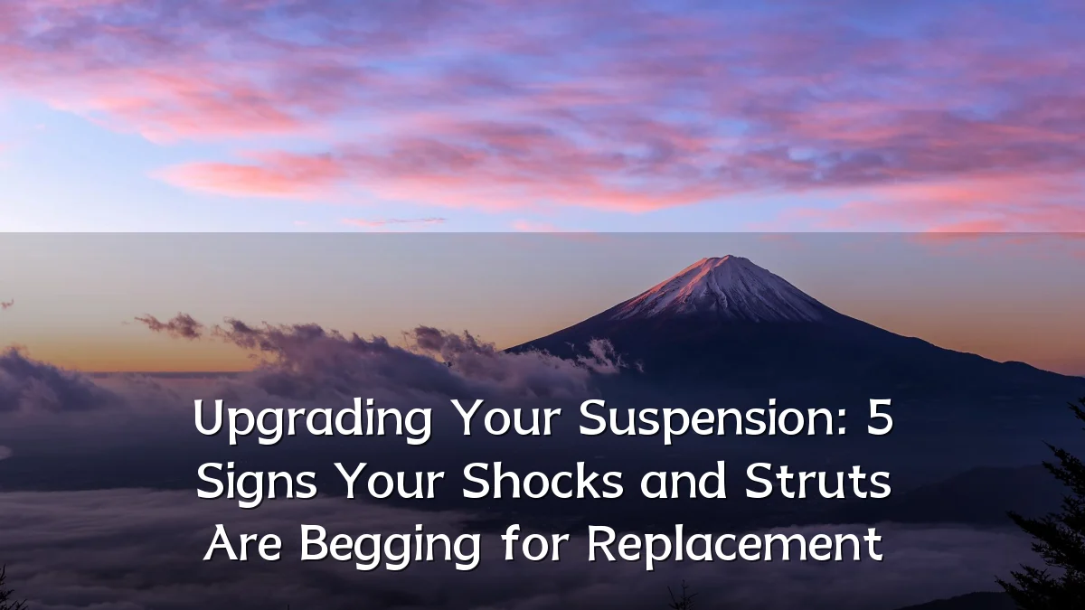 Upgrading Your Suspension: 5 Signs Your Shocks and Struts Are Begging for Replacement