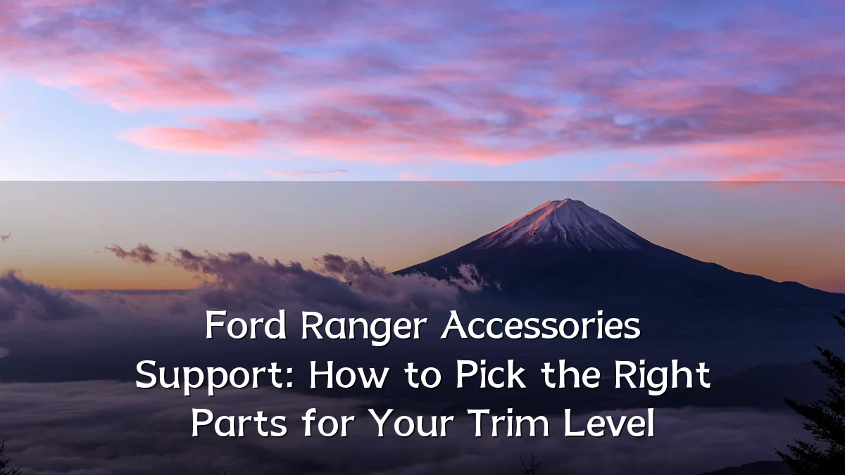 Ford Ranger Accessories Support: How to Pick the Right Parts for Your Trim Level