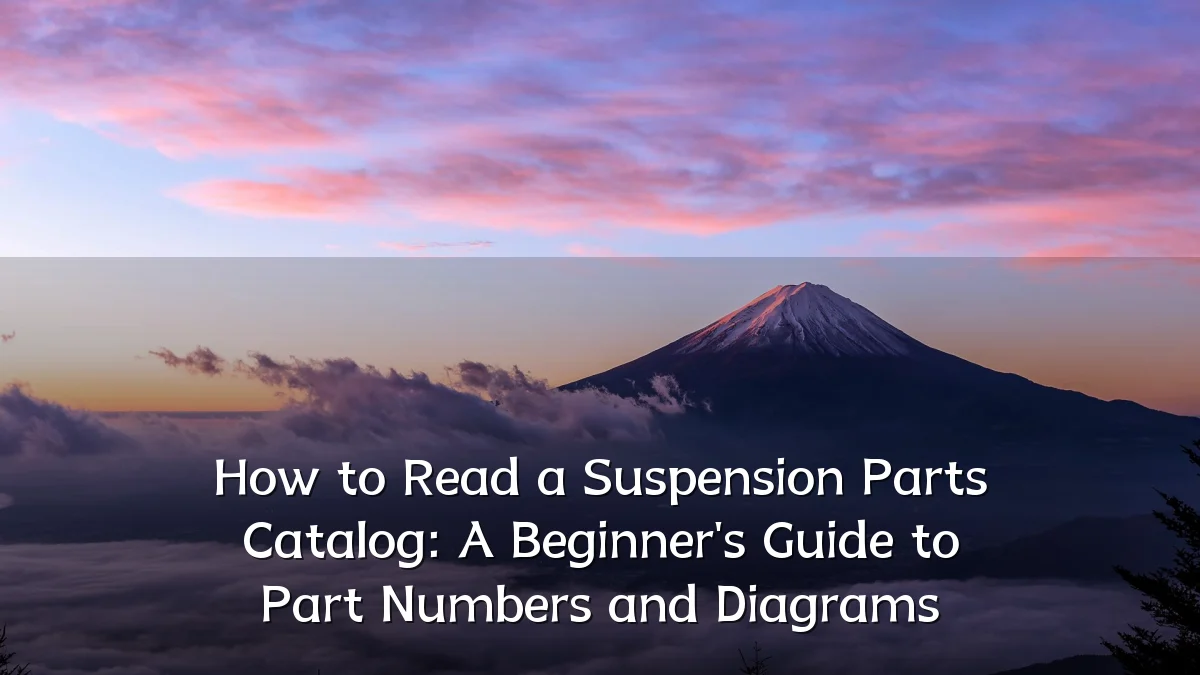 How to Read a Suspension Parts Catalog: A Beginner's Guide to Part Numbers and Diagrams